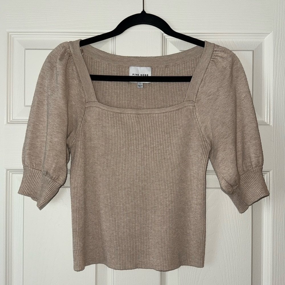 Knit Neutral Top
